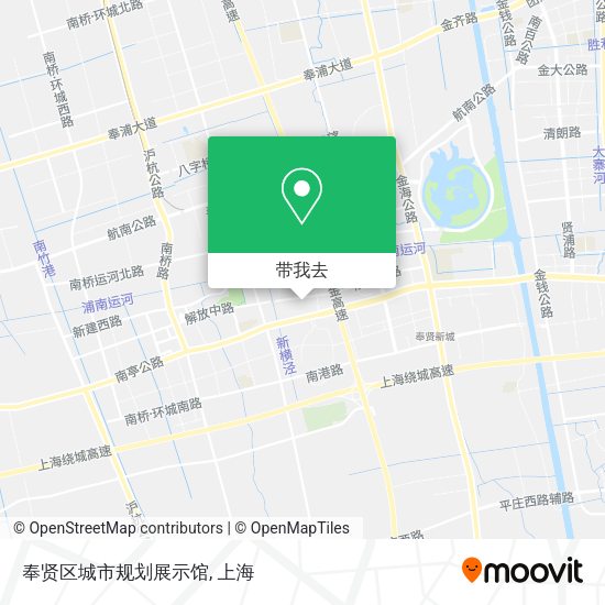 奉贤区城市规划展示馆地图