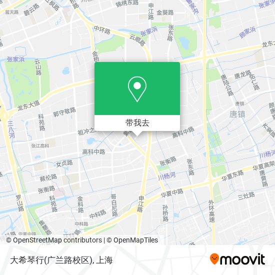 大希琴行(广兰路校区)地图