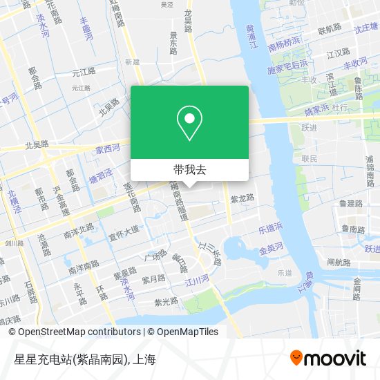 星星充电站(紫晶南园)地图