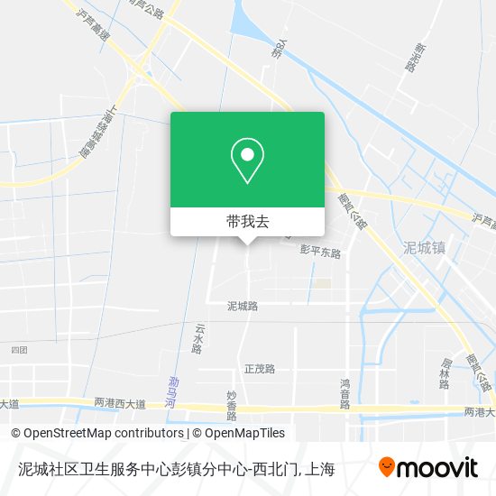 泥城社区卫生服务中心彭镇分中心-西北门地图