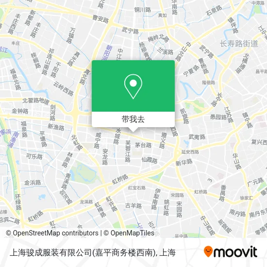 上海骏成服装有限公司(嘉平商务楼西南)地图