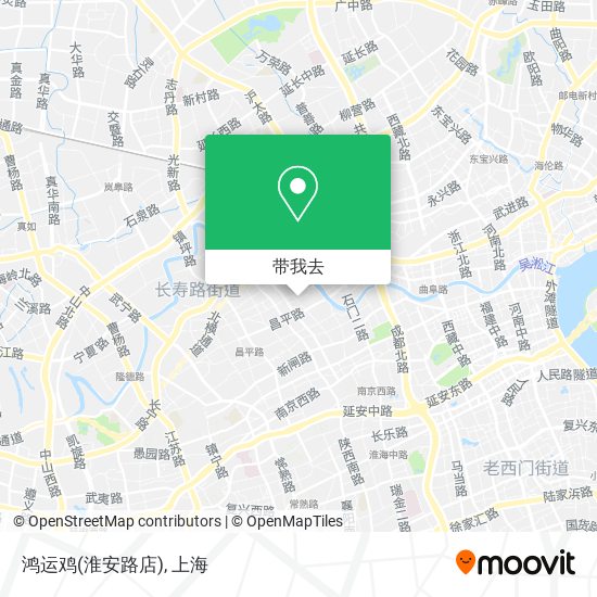 鸿运鸡(淮安路店)地图