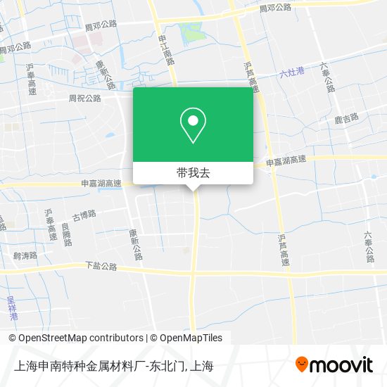 上海申南特种金属材料厂-东北门地图