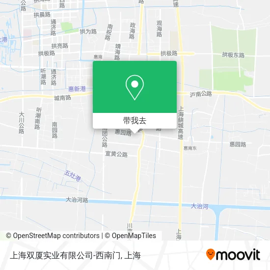 上海双厦实业有限公司-西南门地图