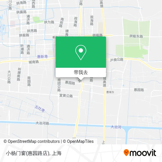 小杨门窗(惠园路店)地图