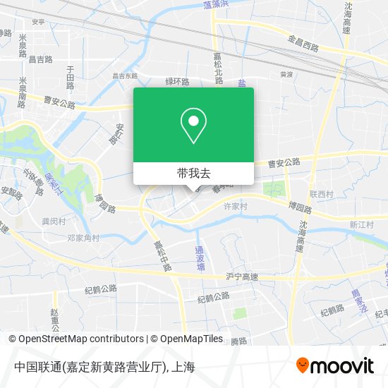 中国联通(嘉定新黄路营业厅)地图