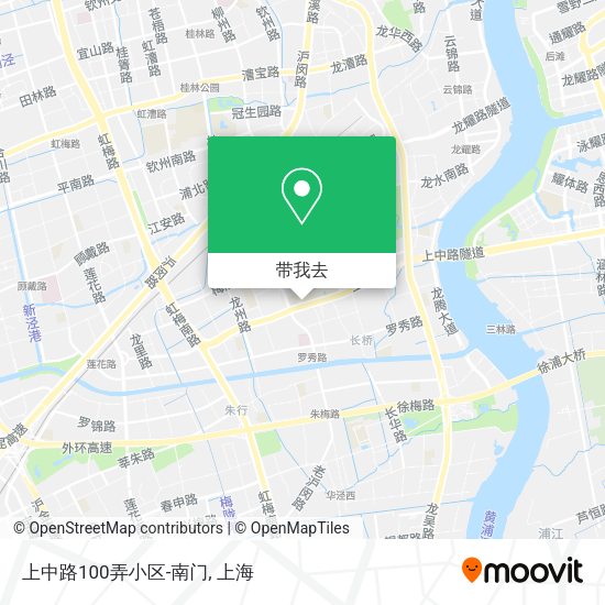 上中路100弄小区-南门地图