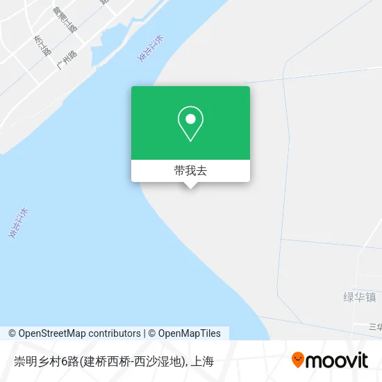 崇明乡村6路(建桥西桥-西沙湿地)地图