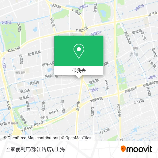 全家便利店(张江路店)地图