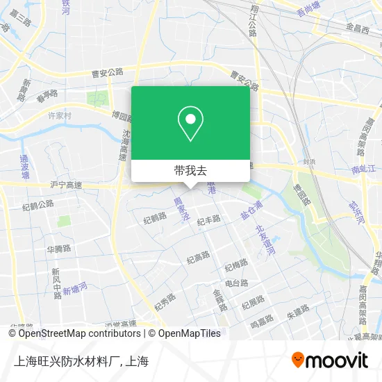 上海旺兴防水材料厂地图
