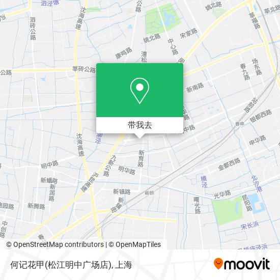 何记花甲(松江明中广场店)地图