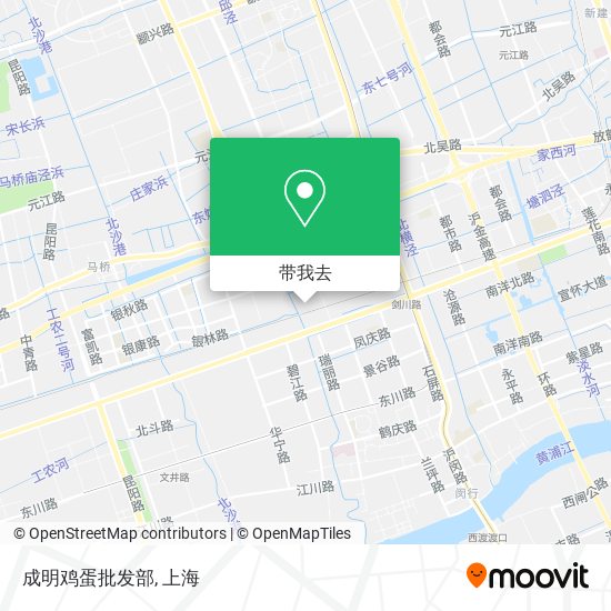 成明鸡蛋批发部地图