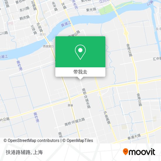 扶港路辅路地图