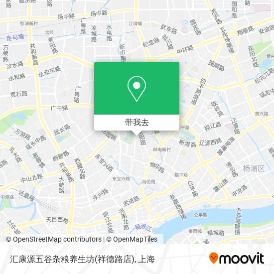 汇康源五谷杂粮养生坊(祥德路店)地图