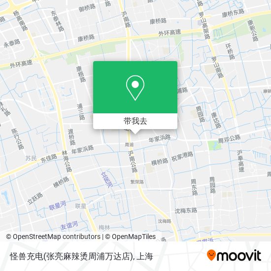 怪兽充电(张亮麻辣烫周浦万达店)地图