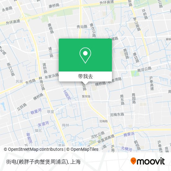 街电(赖胖子肉蟹煲周浦店)地图