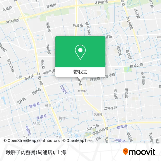 赖胖子肉蟹煲(周浦店)地图