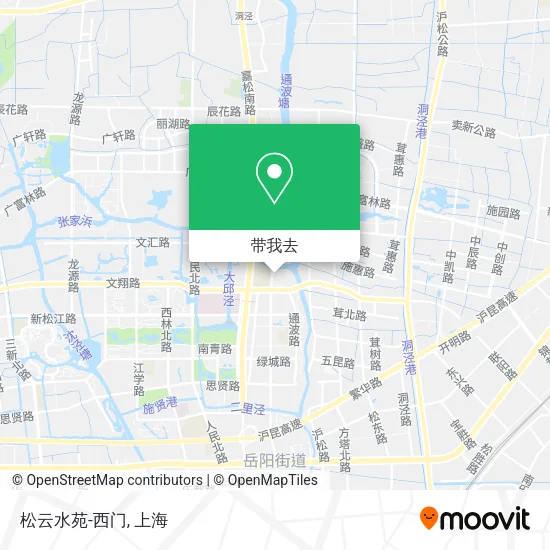 松云水苑-西门地图
