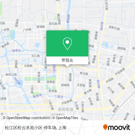松江区松云水苑小区-停车场地图