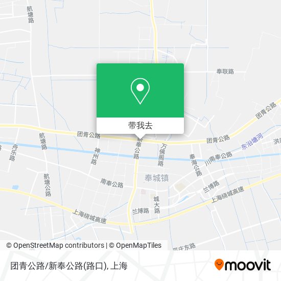 团青公路/新奉公路(路口)地图
