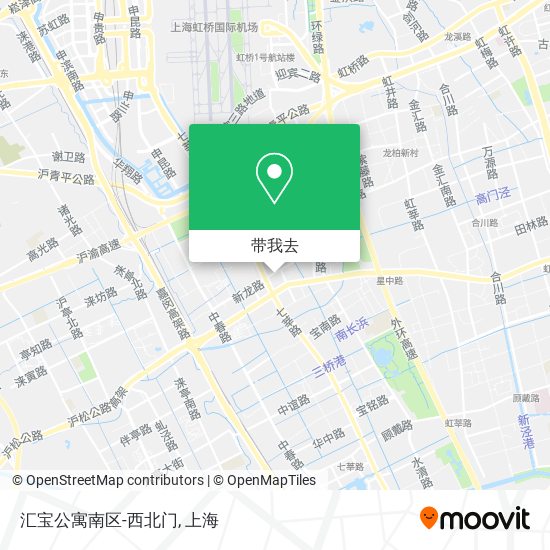 汇宝公寓南区-西北门地图