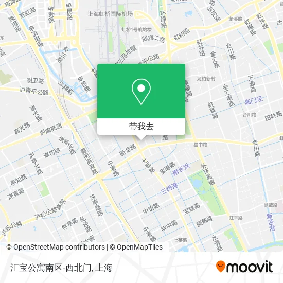 汇宝公寓南区-西北门地图