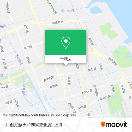 中通快递(天和湖滨营业店)地图