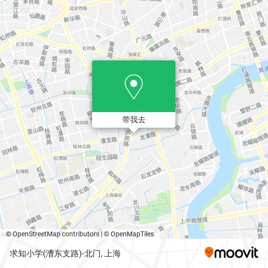 求知小学(漕东支路)-北门地图