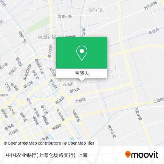 中国农业银行(上海仓场路支行)地图