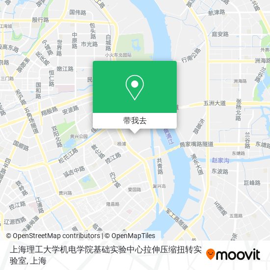 上海理工大学机电学院基础实验中心拉伸压缩扭转实验室地图