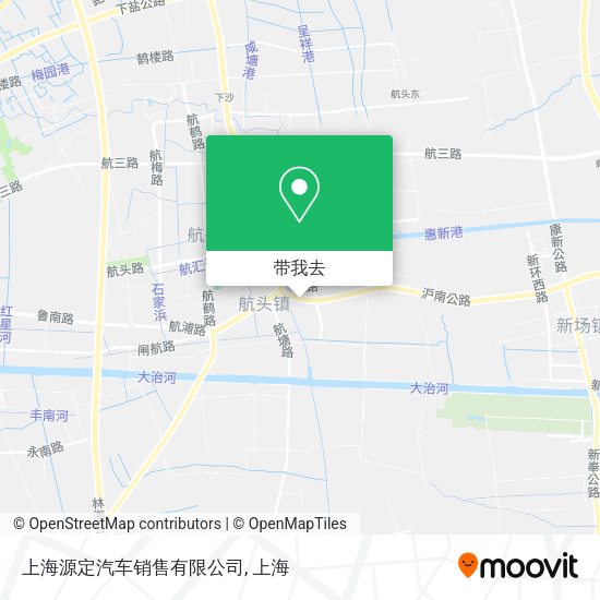 上海源定汽车销售有限公司地图