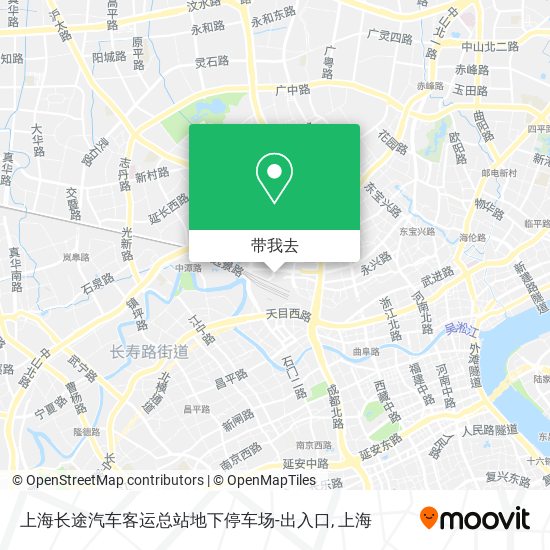上海长途汽车客运总站地下停车场-出入口地图
