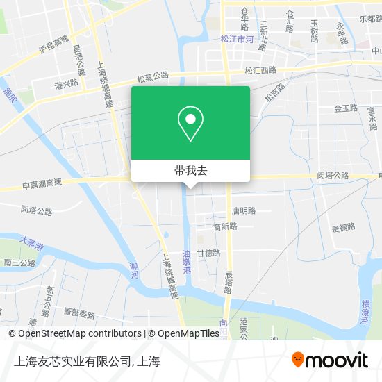 上海友芯实业有限公司地图