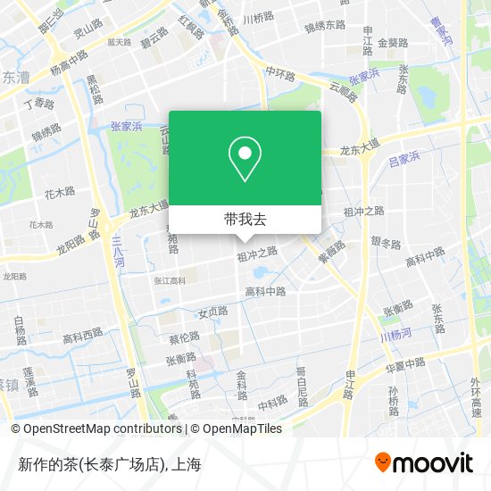 新作的茶(长泰广场店)地图