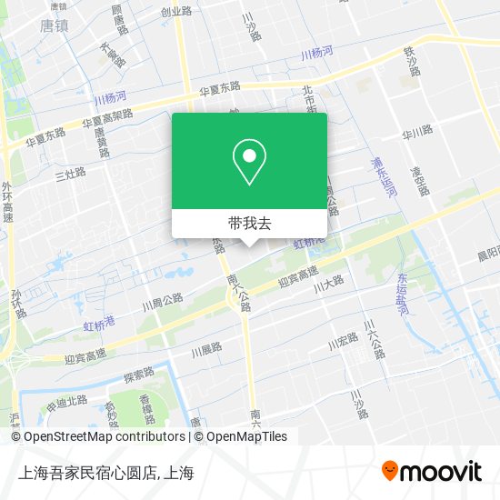 上海吾家民宿心圆店地图