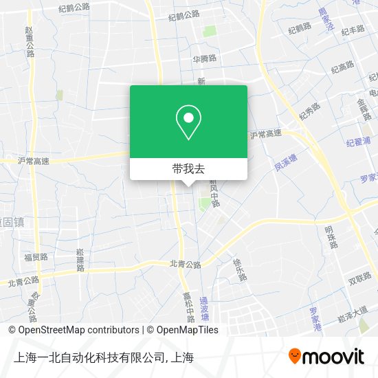 上海一北自动化科技有限公司地图