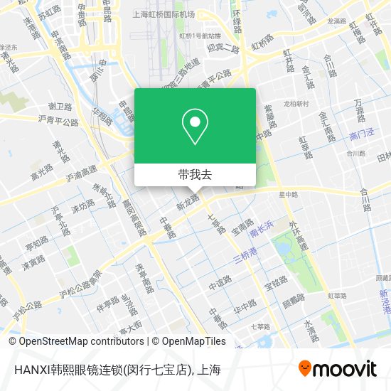 HANXI韩熙眼镜连锁(闵行七宝店)地图