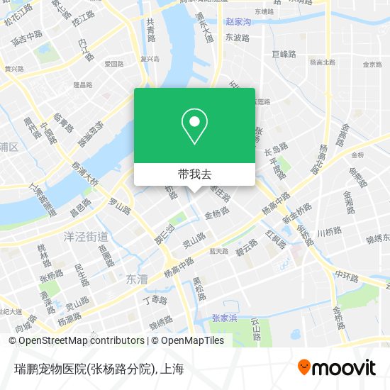 瑞鹏宠物医院(张杨路分院)地图
