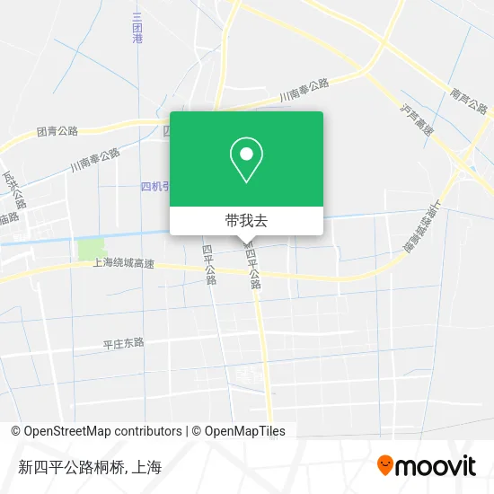新四平公路桐桥地图
