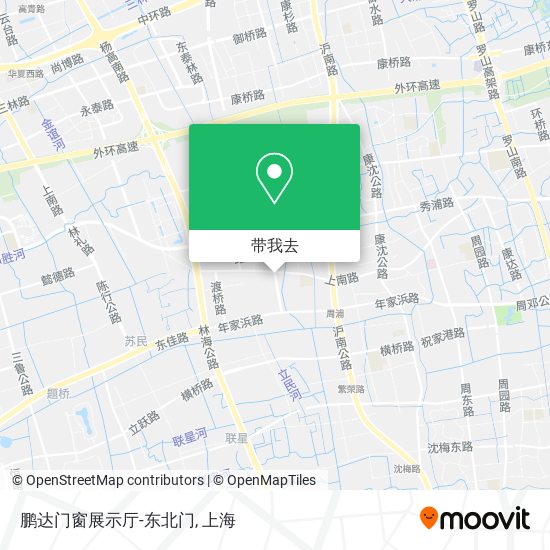 鹏达门窗展示厅-东北门地图