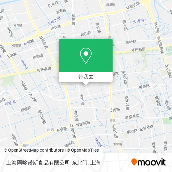 上海阿哆诺斯食品有限公司-东北门地图