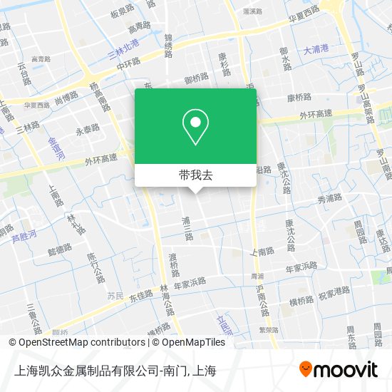 上海凯众金属制品有限公司-南门地图