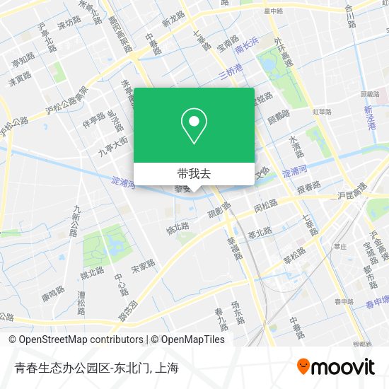青春生态办公园区-东北门地图