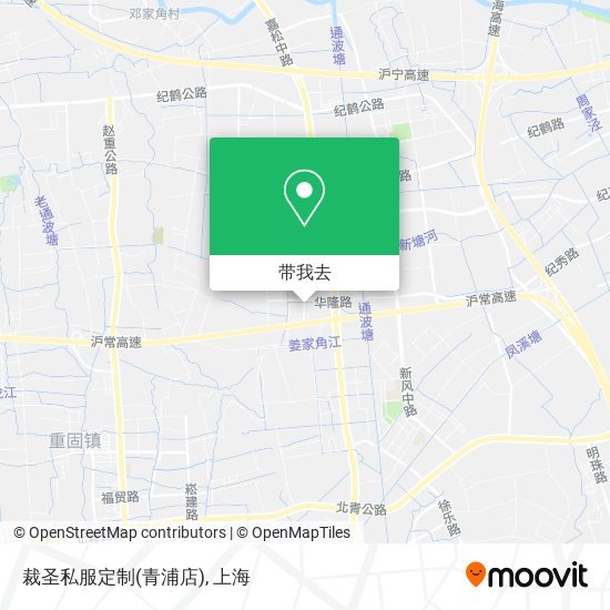 裁圣私服定制(青浦店)地图