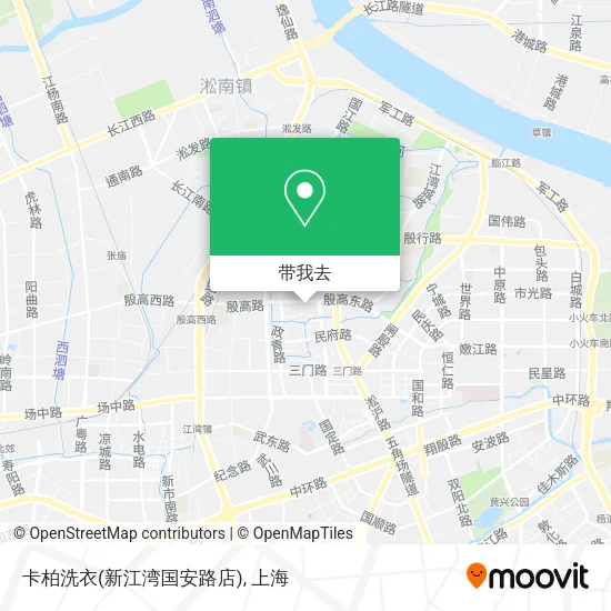 卡柏洗衣(新江湾国安路店)地图