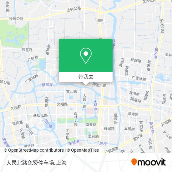 人民北路免费停车场地图