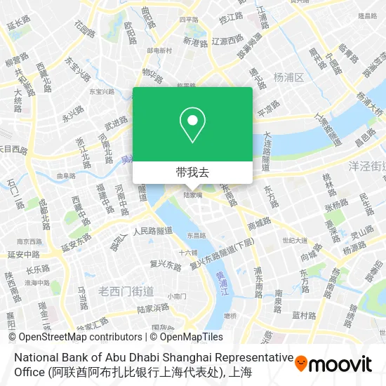 National Bank of Abu Dhabi Shanghai Representative Office (阿联酋阿布扎比银行上海代表处)地图