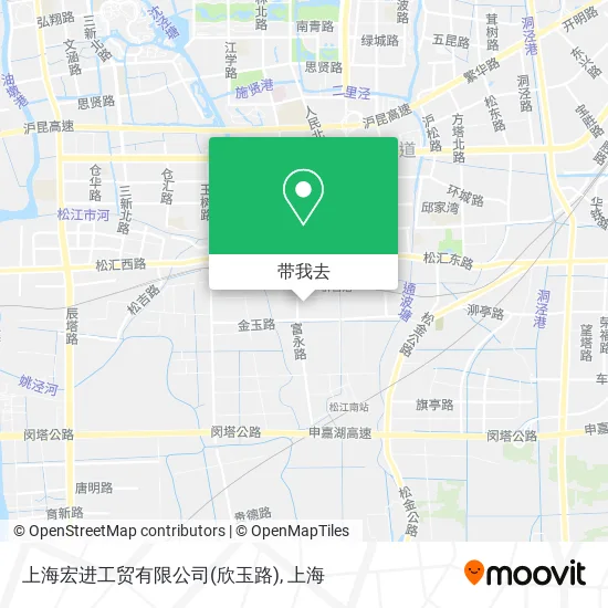 上海宏进工贸有限公司(欣玉路)地图