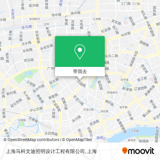 上海马科文迪照明设计工程有限公司地图