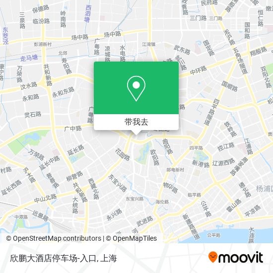欣鹏大酒店停车场-入口地图